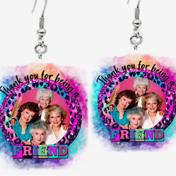 NWOT choose one golden girl earrings - Picture 6 of 8